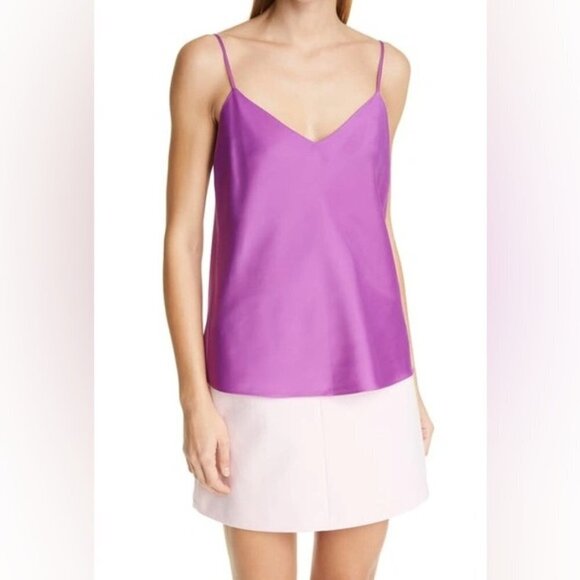 NWT CLUB MONACO women’s KORA satin purple tank cami small - Picture 1 of 10